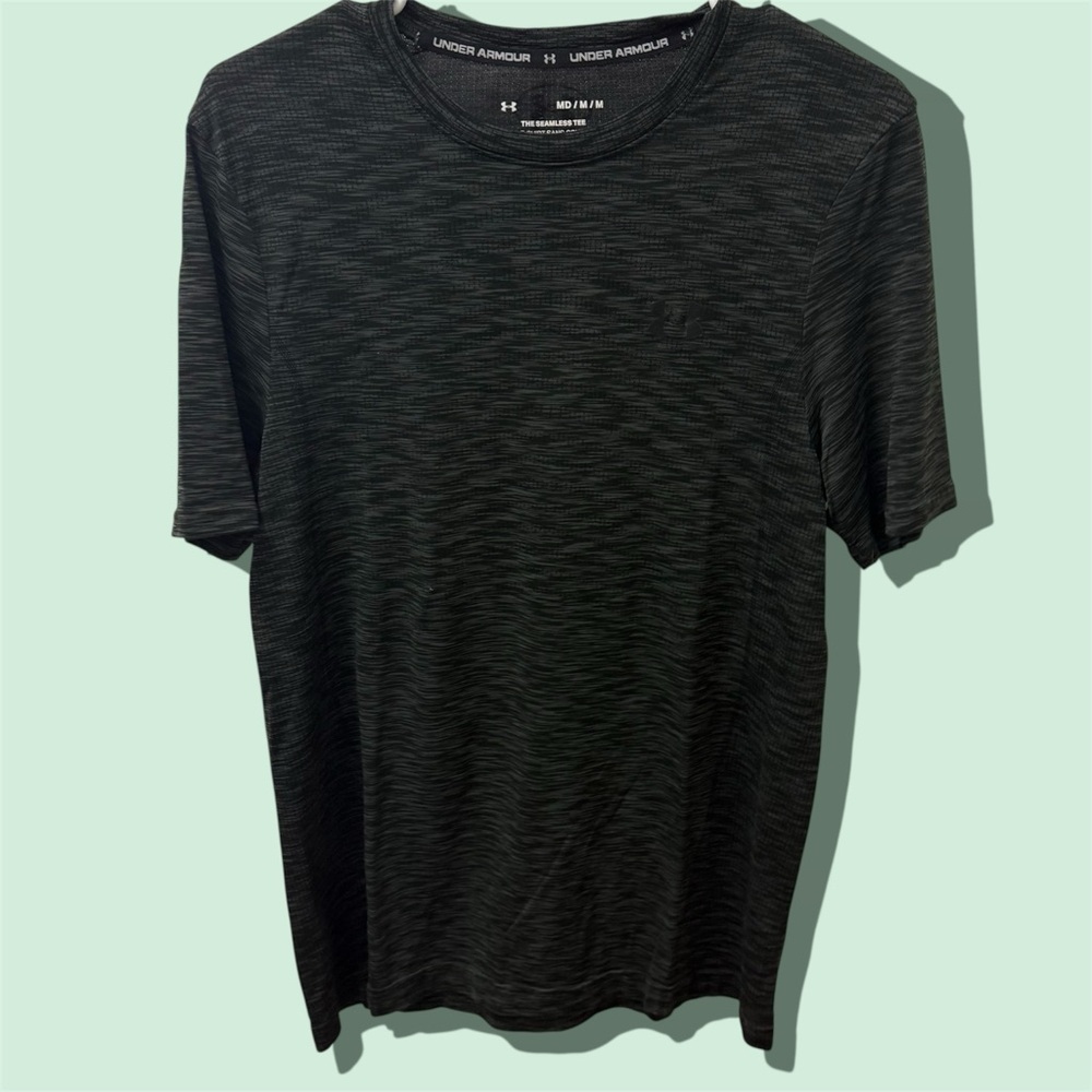 Under Armour Men's Black T-Shirt UA Vanish Elite Seamless tee size medium